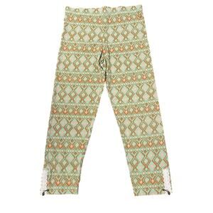 Matilda Jane Hello Lovely Ikat Print Crop Leggings Lace Zipper Girls Size 14